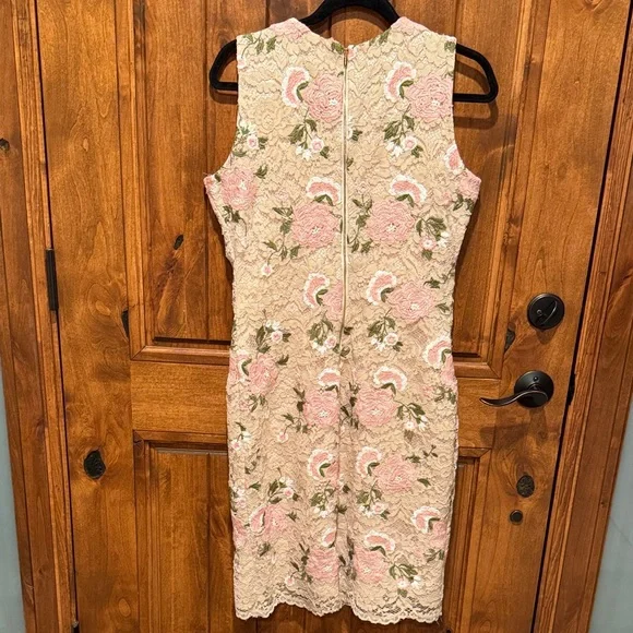 Calvin Klein Pink Floral Lace Mini Dress - Picture 11 of 11
